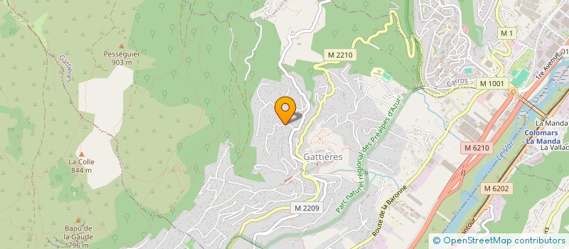 localisation de l'entreprise SCI MPM  GATTIERES