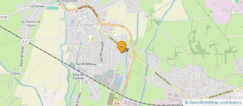 localisation de l'entreprise SCI MPMA  SURY-LE-COMTAL