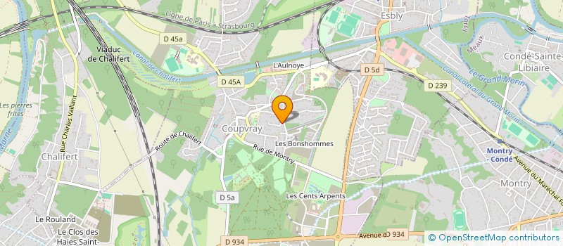 localisation de l'entreprise SCI MPPLGD  COUPVRAY