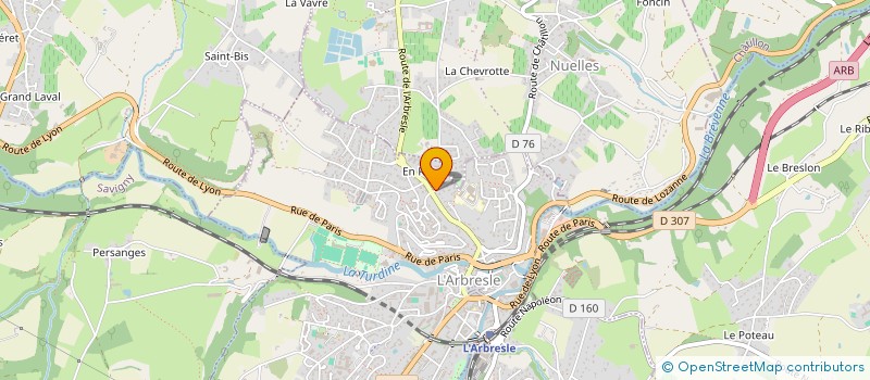 localisation de l'entreprise SCI MPR  L'ARBRESLE