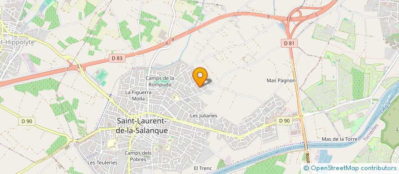 localisation de l'entreprise SCI MPS  SAINT-LAURENT-DE-LA-SALANQUE