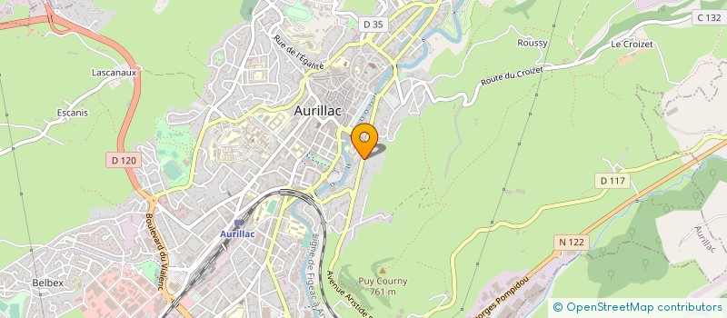 localisation de l'entreprise SCI MPS MATIERE à AURILLAC