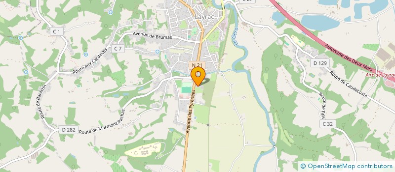 localisation de l'entreprise SCI MPTR  LAYRAC