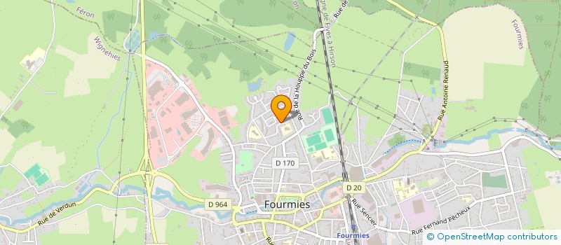 localisation de l'entreprise SCI MPV  FOURMIES