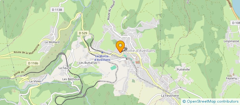 localisation de l'entreprise SCI MPVM  LA MOTTE-D'AVEILLANS