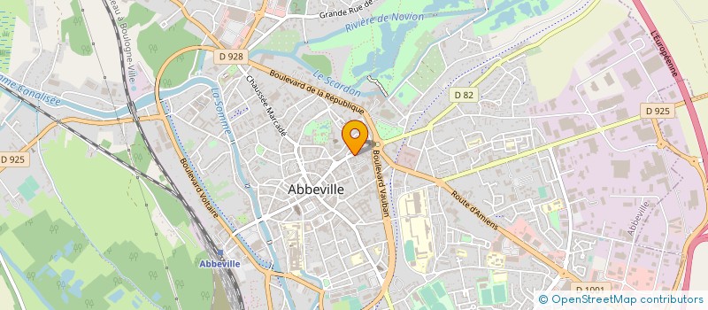 localisation de l'entreprise SCI MR à ABBEVILLE