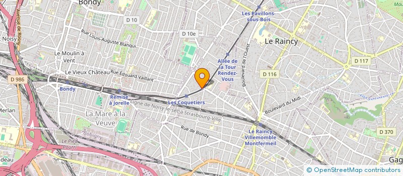 localisation de l'entreprise SCI MR à VILLEMOMBLE