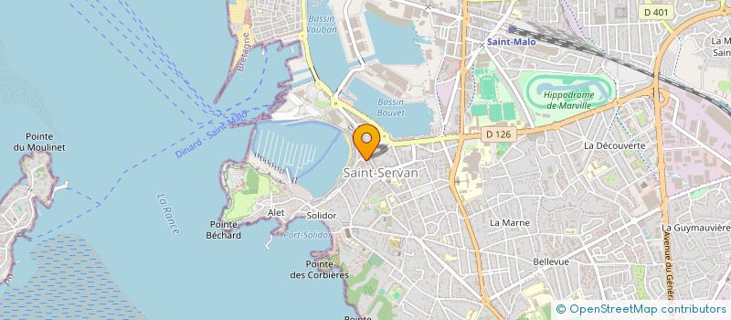 localisation de l'entreprise SCI MR ET MME ROULLIER BERTRAND  SAINT-MALO