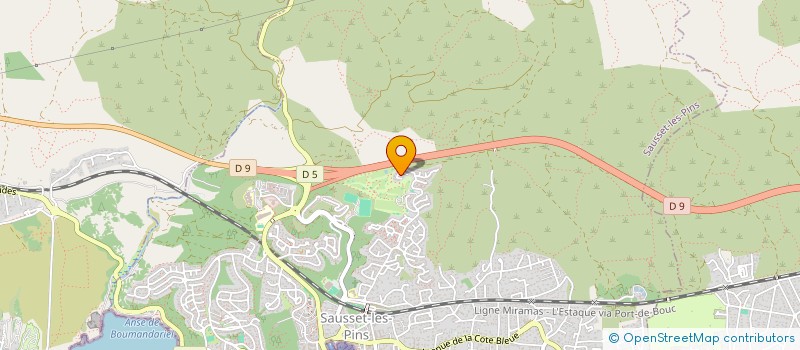 localisation de l'entreprise SCI MR MOONLIGHT  SAUSSET-LES-PINS