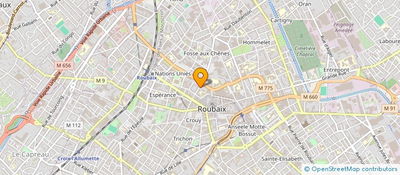 localisation de l'entreprise SCI MR-RBX  ROUBAIX