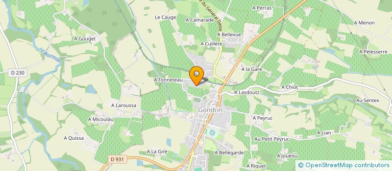 localisation de l'entreprise SCI MR2 IMMO à GONDRIN
