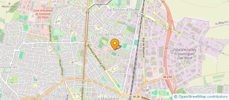localisation de l'entreprise SCI MR2H à DIJON