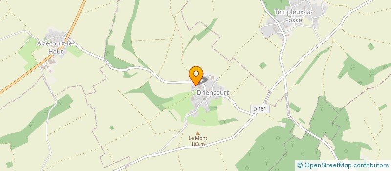 localisation de l'entreprise SCI MR4J  DRIENCOURT