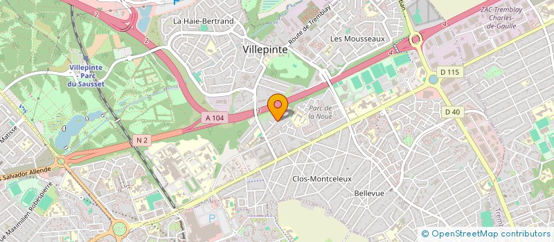 localisation de l'entreprise SCI MRA à VILLEPINTE