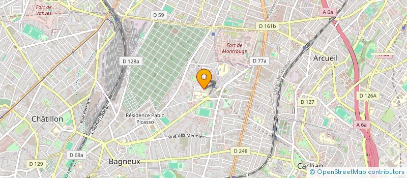 localisation de l'entreprise SCI MRABET  BAGNEUX