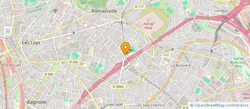 localisation de l'entreprise SCI MRB à ROMAINVILLE