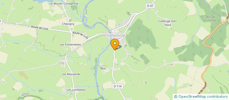 localisation de l'entreprise SCI MRB  CHARBONNAT