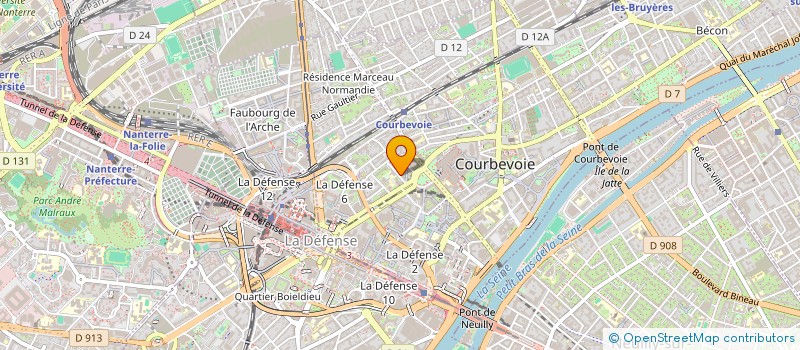 localisation de l'entreprise SCI MRC à COURBEVOIE