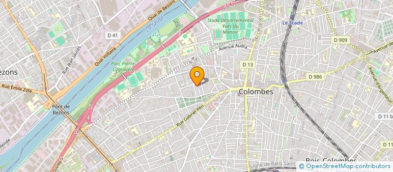 localisation de l'entreprise SCI MRC INVESTISSEMENTS I à COLOMBES