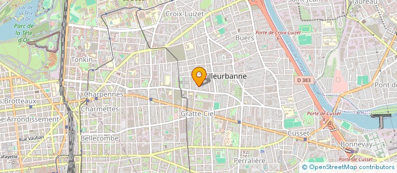 localisation de l'entreprise SCI MRD  VILLEURBANNE