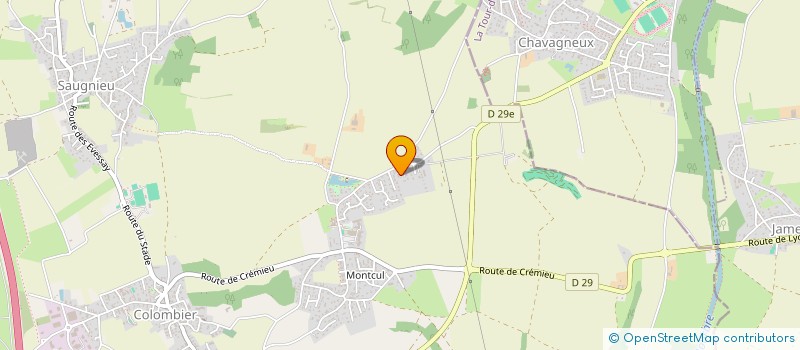 localisation de l'entreprise SCI MRE IMMO  COLOMBIER-SAUGNIEU