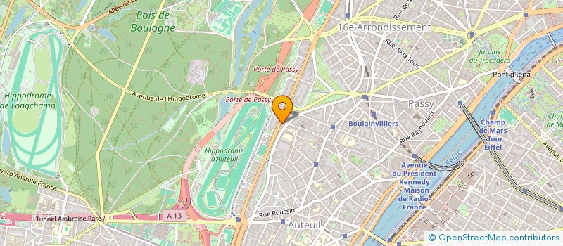 localisation de l'entreprise SCI MRG à PARIS