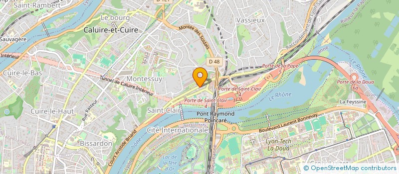 localisation de l'entreprise SCI MRG  CALUIRE-ET-CUIRE