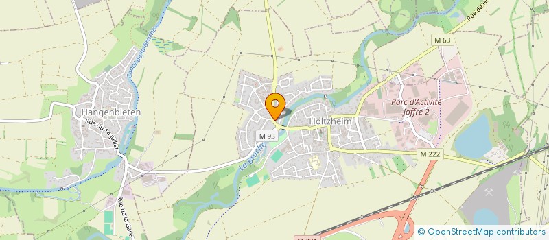 localisation de l'entreprise SCI MRH  HOLTZHEIM