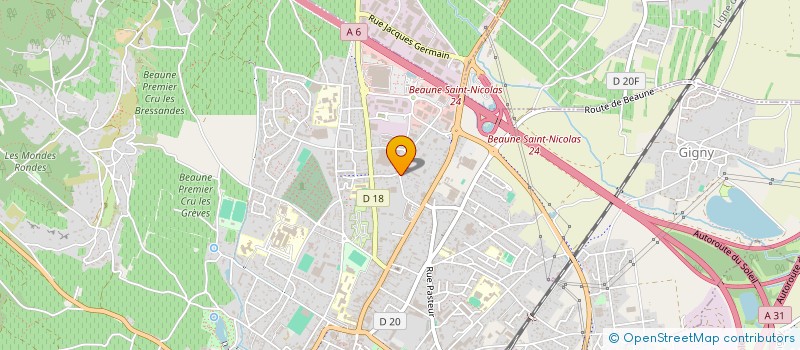 localisation de l'entreprise SCI MRJ à BEAUNE