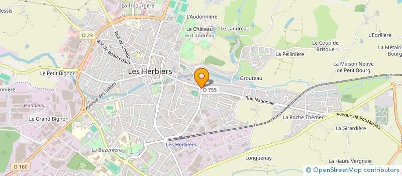localisation de l'entreprise SCI MRJP à LES HERBIERS