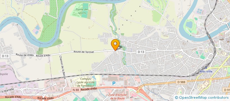 localisation de l'entreprise SCI MRM à ALBI