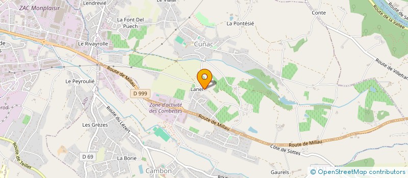 localisation de l'entreprise SCI MRS  CUNAC