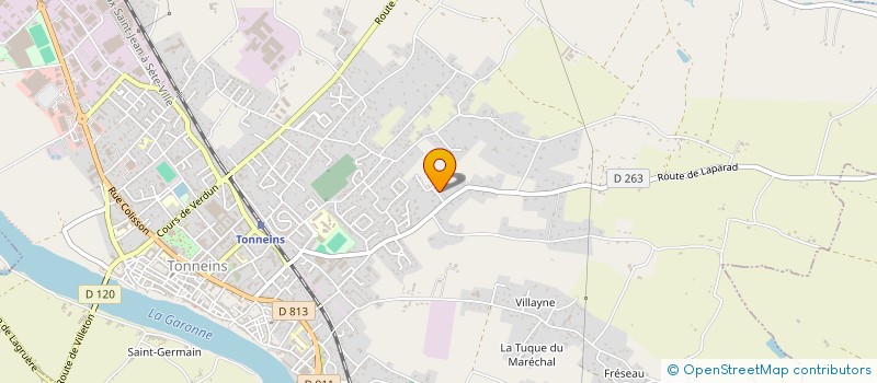 localisation de l'entreprise SCI MRTSM  TONNEINS