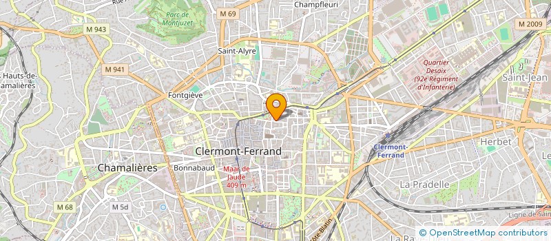 localisation de l'entreprise SCI MS  CLERMONT-FERRAND