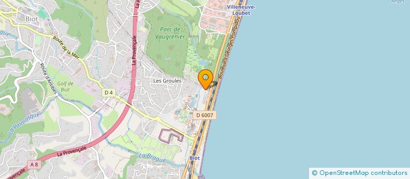 localisation de l'entreprise SCI MS à ANTIBES