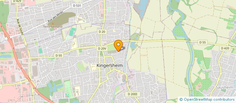 localisation de l'entreprise SCI MS  KINGERSHEIM