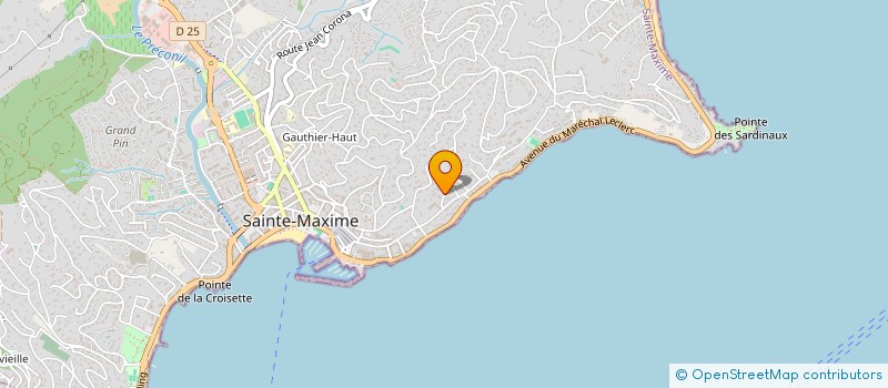 localisation de l'entreprise SCI MS 83 à SAINTE-MAXIME