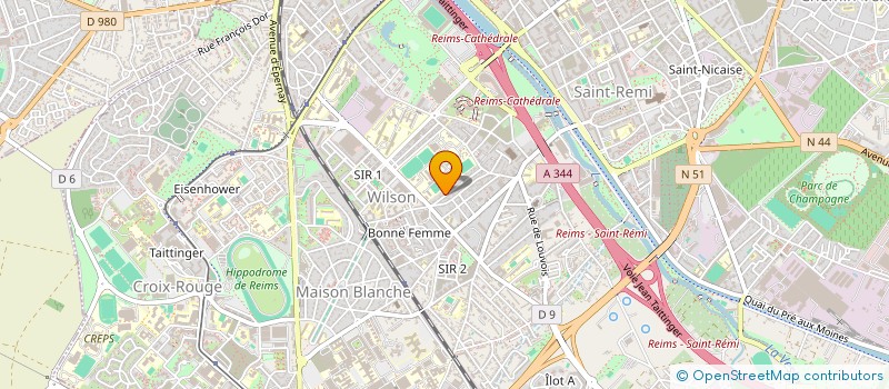 localisation de l'entreprise SCI MS  REIMS