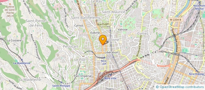 localisation de l'entreprise SCI MS à NICE
