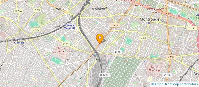 localisation de l'entreprise SCI MS  MONTROUGE