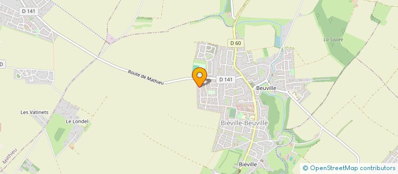 localisation de l'entreprise SCI MS.987  BIEVILLE-BEUVILLE