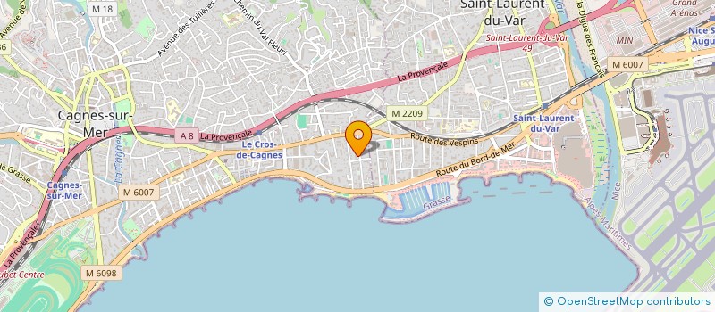 localisation de l'entreprise SCI MS AZUR à CAGNES-SUR-MER