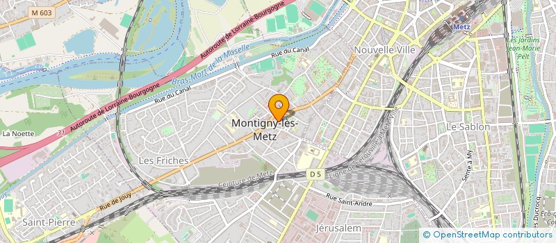 localisation de l'entreprise SCI MS CITY HALL à MONTIGNY-LES-METZ