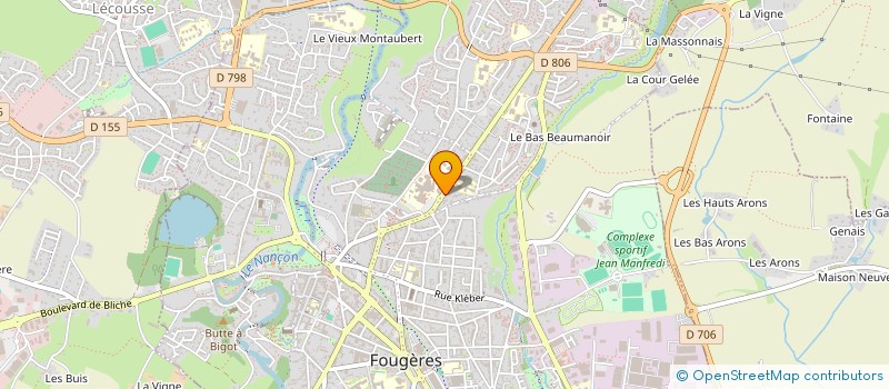 localisation de l'entreprise SCI MS COLBERT  FOUGERES