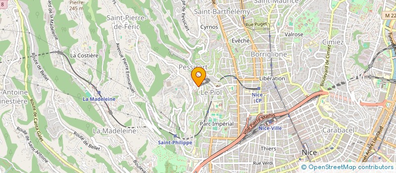 localisation de l'entreprise SCI MS GAIRAUT à NICE