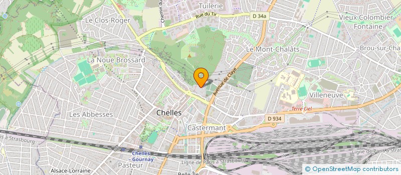 localisation de l'entreprise SCI MS IMMO  CHELLES