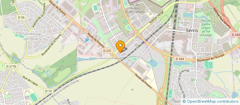 localisation de l'entreprise SCI MS IMMO  MONTEVRAIN