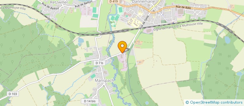 localisation de l'entreprise SCI MS - KARL  DANNEMARIE