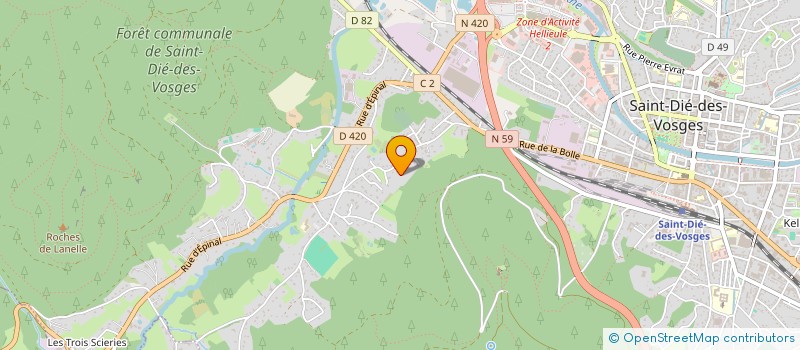 localisation de l'entreprise SCI MS RENOVE à SAINT-DIE-DES-VOSGES