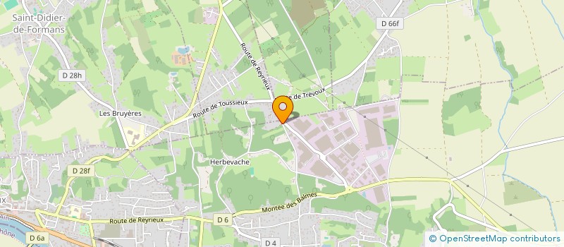 localisation de l'entreprise SCI MS SABLONS à REYRIEUX